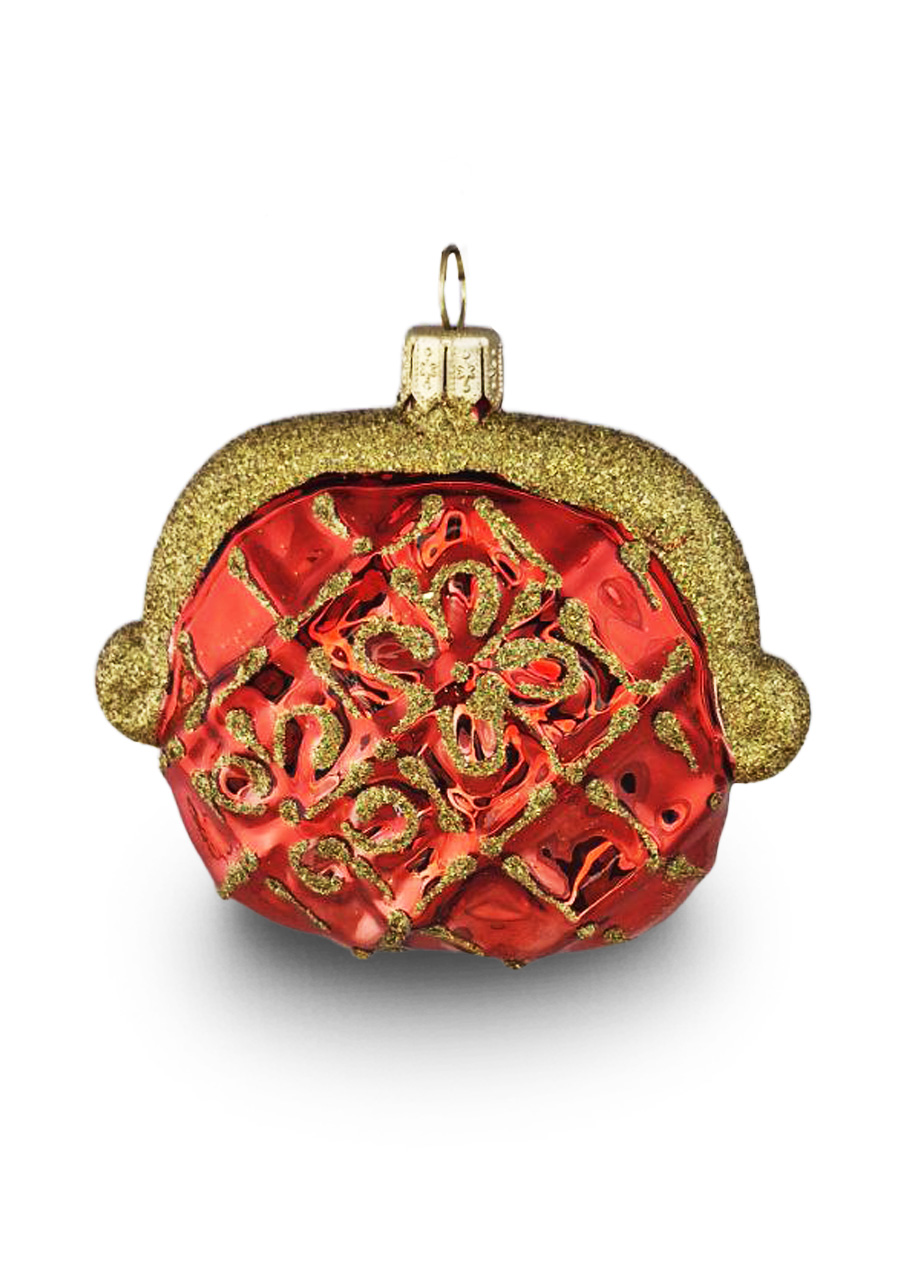 Сумка-кошелек красного цвета