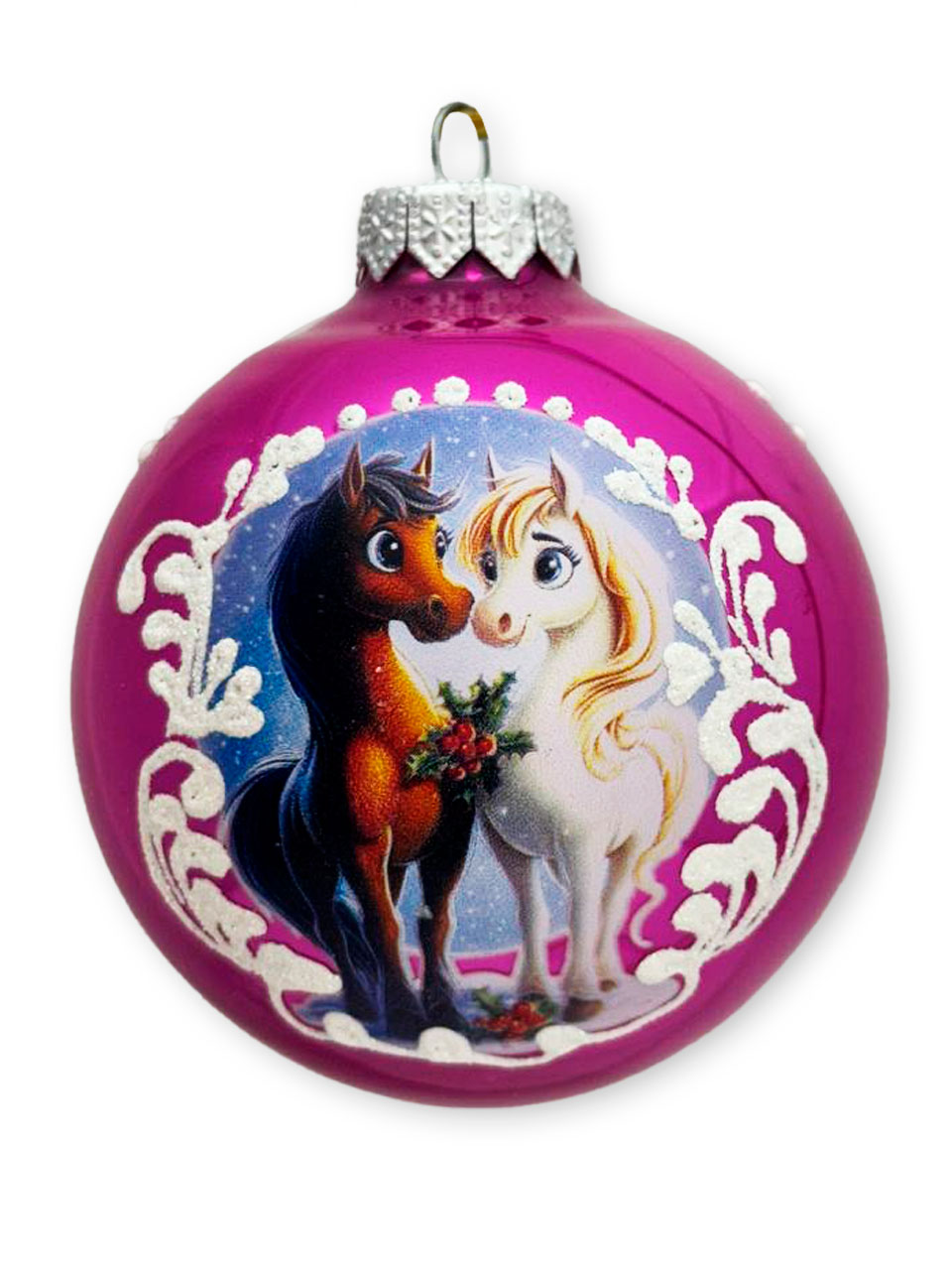 Влюбленная парочка, шар 8 см, розовый глянец