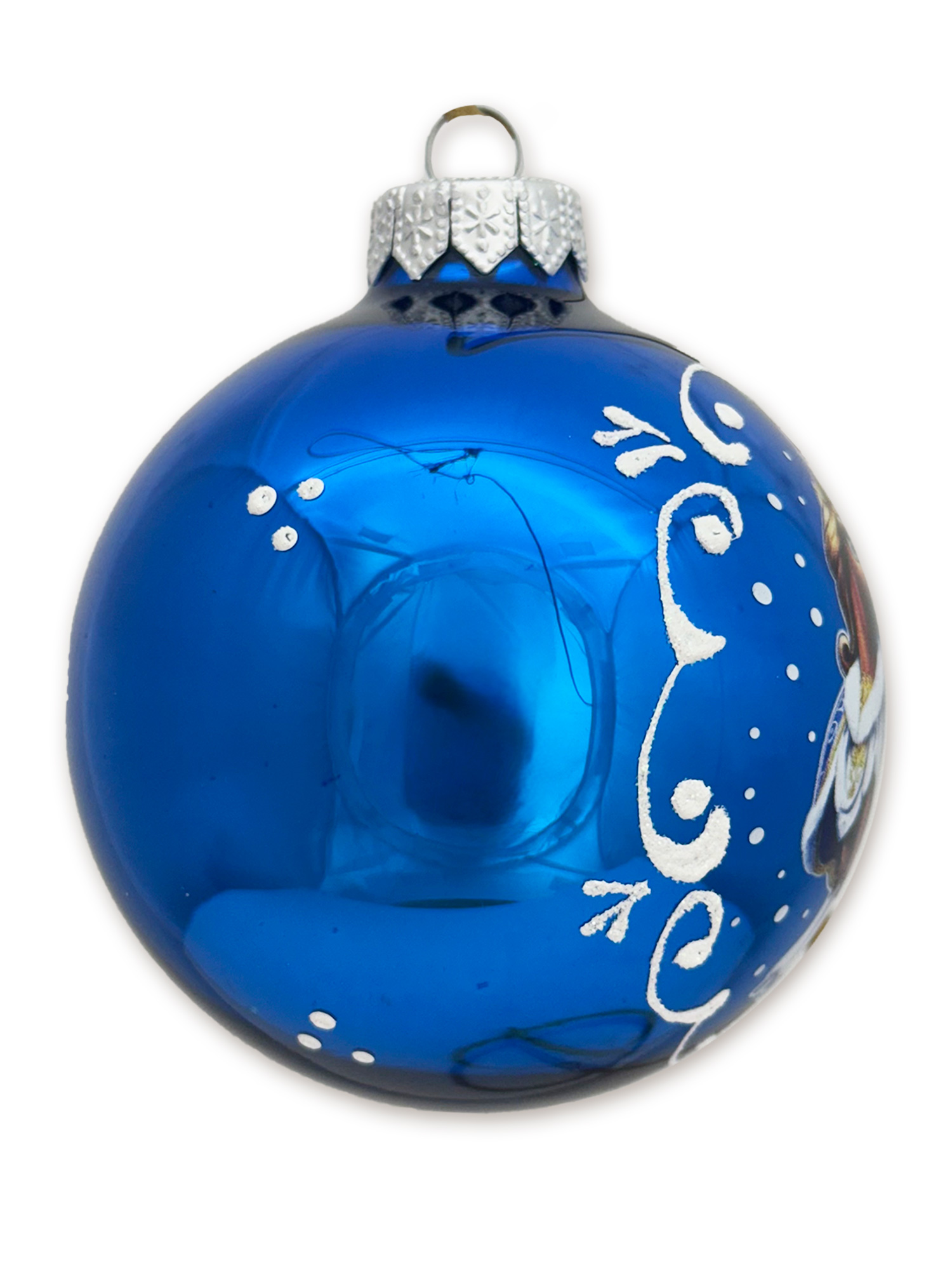 Лошадка-принцесса, шар 8 см, голубой глянец