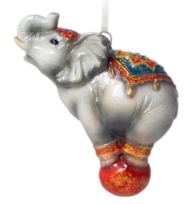 Елочное украшение "Цирковой слон"