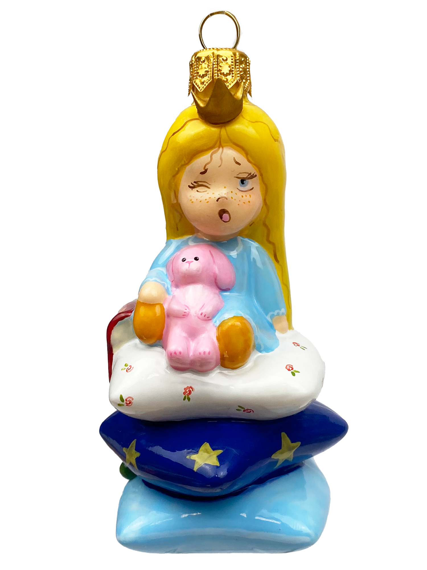 Принцесса на горошине формовая елочная игрушка премиум 9,5 см
