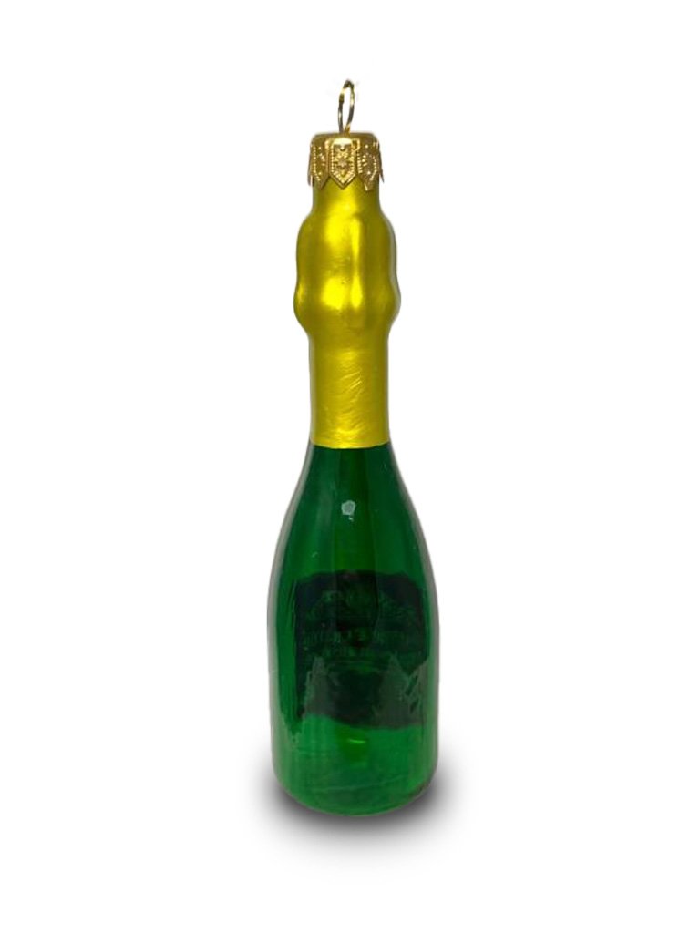 Елочная стеклянная игрушка "Советское шампанское"