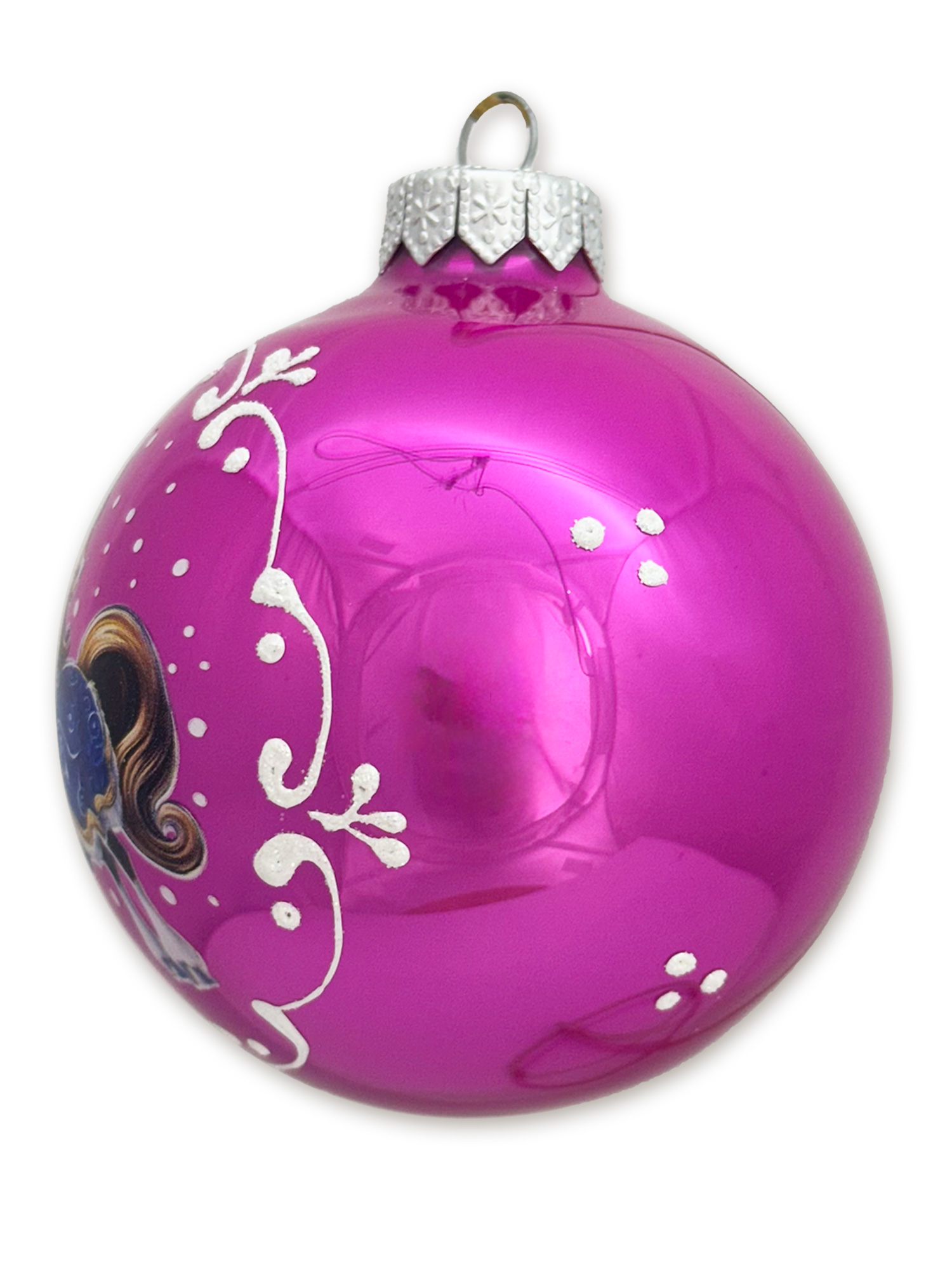 Лошадка-принцесса, шар 8 см, розовый глянец