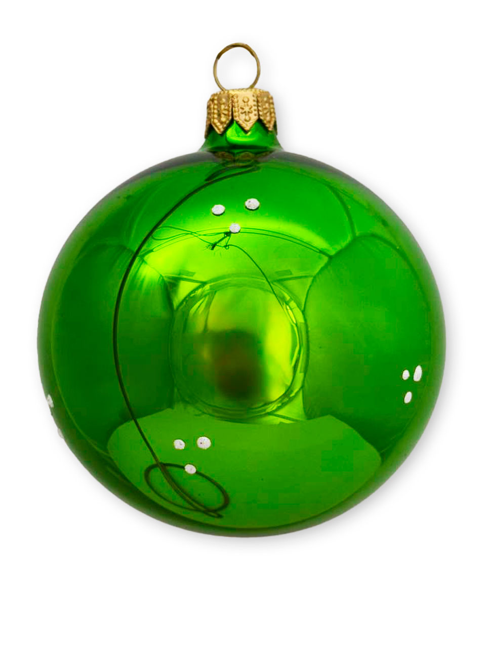 Лошадь в венке , шар 8 см, салатовый глянец