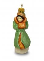 Девочка в оливковом пальто (Белль) (премиум), формовая игрушка