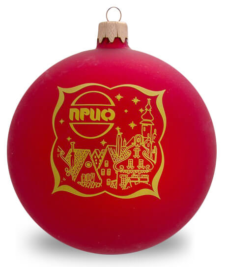 елочный шар с логотипом ПРИО