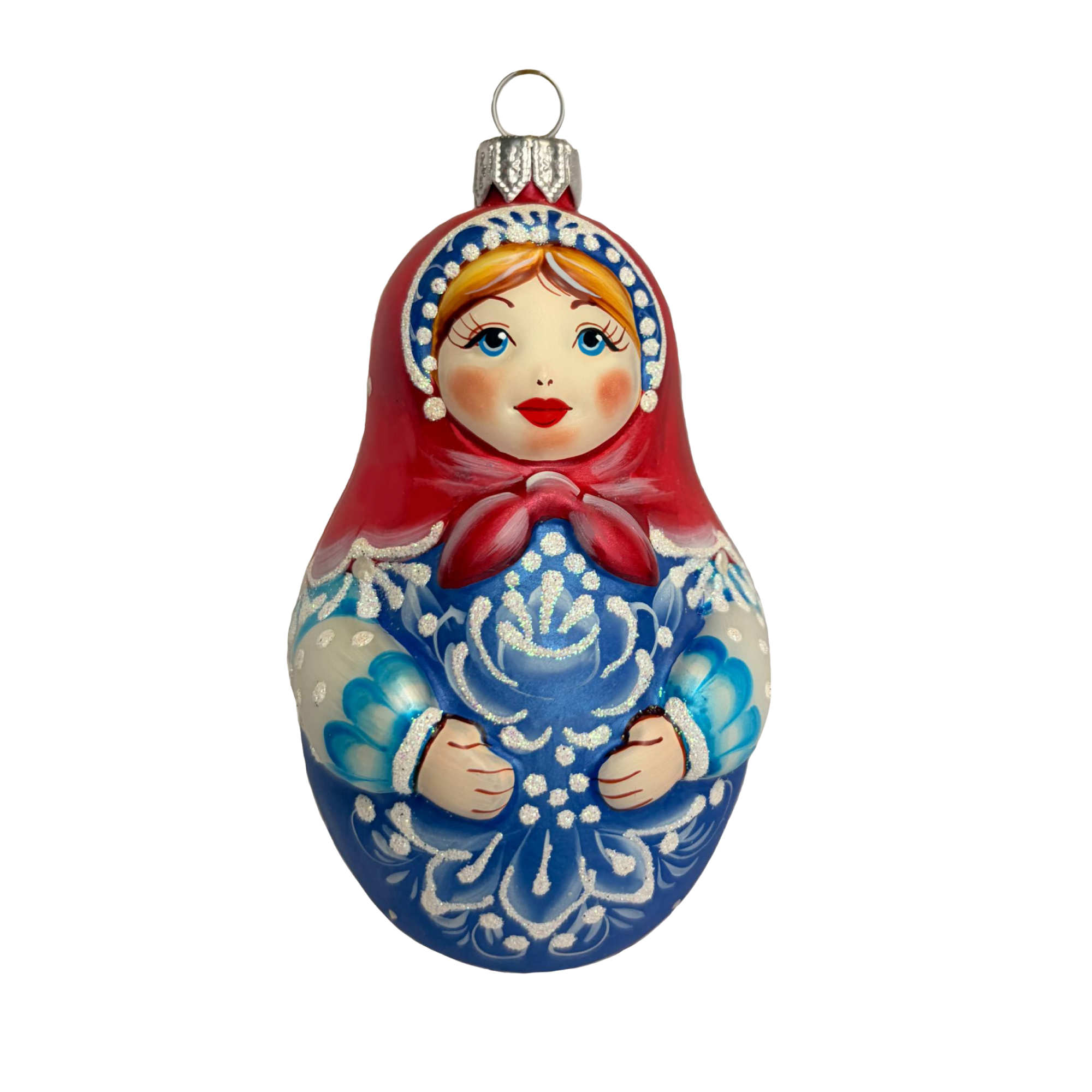 Матрешка синяя 
