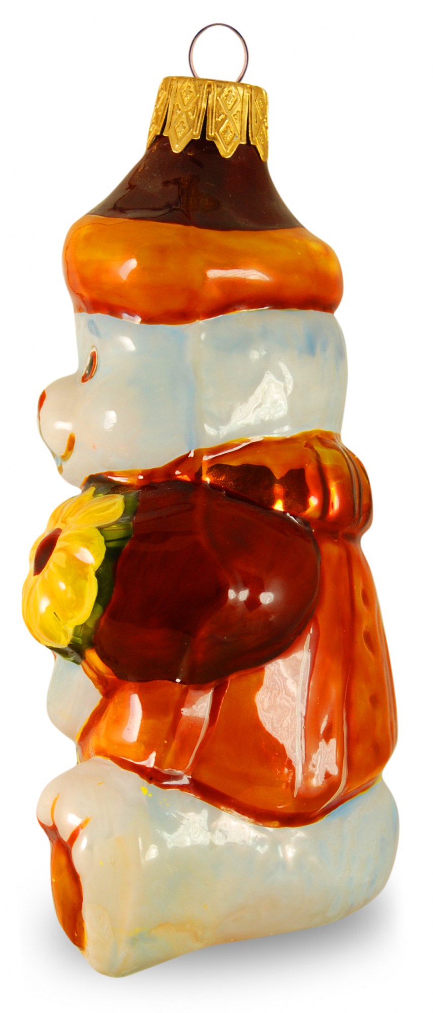 Мишка с цветком (премиум), формовая игрушка